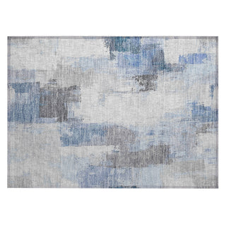 Piper Looms Chantille Abstract ACN1967 Denim Machine Washable Area Rug Scatter Main Image