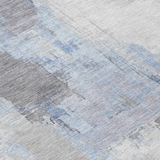 Piper Looms Chantille Abstract ACN1967 Denim Machine Washable Area Rug Swatch Image