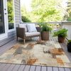 Piper Looms Chantille Abstract ACN1967 Ivory Machine Washable Area Rug Outdoor Lifestyle Image Feature