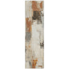 Piper Looms Chantille Abstract ACN1967 Ivory Machine Washable Area Rug Runner Main Image
