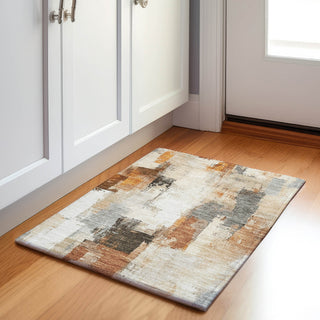 Piper Looms Chantille Abstract ACN1967 Ivory Machine Washable Area Rug Scatter Lifestyle Image Feature