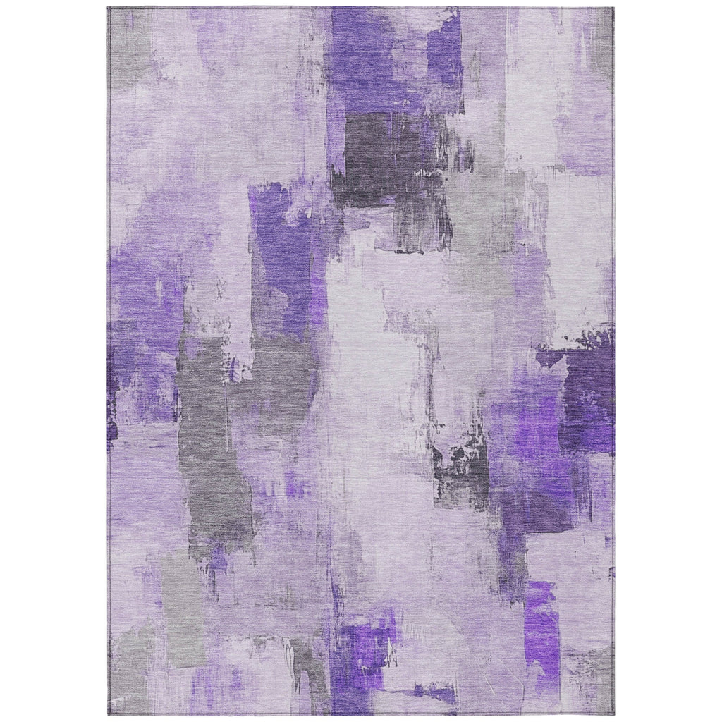 Piper Looms Chantille Abstract ACN1967 Lavender Machine Washable Area Rug main image