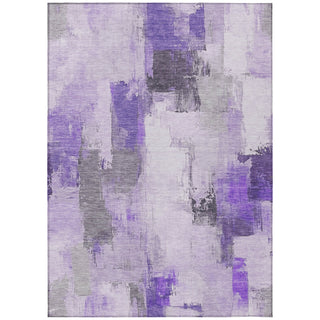 Piper Looms Chantille Abstract ACN1967 Lavender Machine Washable Area Rug main image