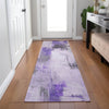 Piper Looms Chantille Abstract ACN1967 Lavender Machine Washable Area Rug Runner Lifestyle Image Feature