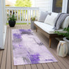 Piper Looms Chantille Abstract ACN1967 Lavender Machine Washable Area Rug Runner Outdoor Lifestyle Image Feature