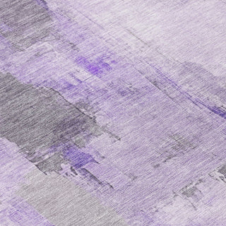 Piper Looms Chantille Abstract ACN1967 Lavender Machine Washable Area Rug Swatch Image