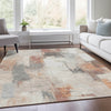 Piper Looms Chantille Abstract ACN1967 Paprika Machine Washable Area Rug Lifestyle Image Feature
