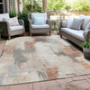 Piper Looms Chantille Abstract ACN1967 Paprika Machine Washable Area Rug Outdoor Lifestyle Image Feature