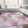 Piper Looms Chantille Abstract ACN1967 Pink Machine Washable Area Rug Lifestyle Image Feature