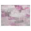 Piper Looms Chantille Abstract ACN1967 Pink Machine Washable Area Rug Scatter Main Image