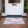 Piper Looms Chantille Abstract ACN1967 Pink Machine Washable Area Rug Scatter Outdoor Lifestyle Image Feature