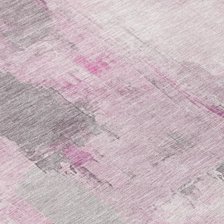 Piper Looms Chantille Abstract ACN1967 Pink Machine Washable Area Rug Swatch Image