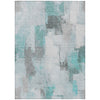 Piper Looms Chantille Abstract ACN1967 Teal Machine Washable Area Rug main image