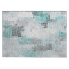 Piper Looms Chantille Abstract ACN1967 Teal Machine Washable Area Rug Scatter Main Image