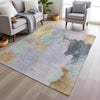 Piper Looms Chantille Abstract ACN1968 Lavender Machine Washable Area Rug Lifestyle Image Feature