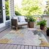 Piper Looms Chantille Abstract ACN1968 Lavender Machine Washable Area Rug Outdoor Lifestyle Image Feature