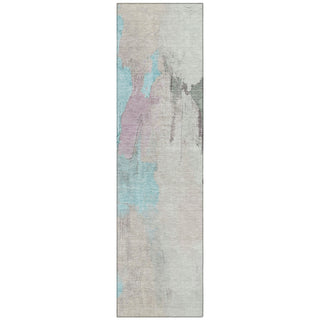 Piper Looms Chantille Abstract ACN1968 Teal Machine Washable Area Rug Runner Main Image