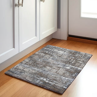 Piper Looms Chantille Geometric ACN1969 Brown Machine Washable Area Rug Scatter Lifestyle Image Feature