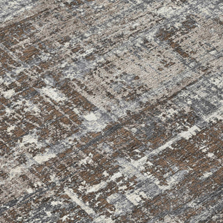 Piper Looms Chantille Geometric ACN1969 Brown Machine Washable Area Rug Swatch Image