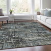 Piper Looms Chantille Geometric ACN1969 Charcoal Machine Washable Area Rug Lifestyle Image Feature