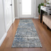 Piper Looms Chantille Geometric ACN1969 Denim Machine Washable Area Rug Runner Lifestyle Image Feature