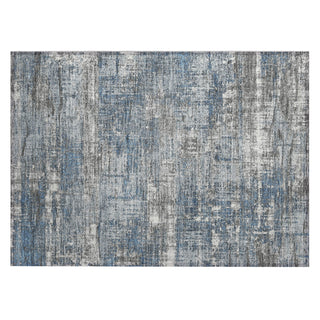 Piper Looms Chantille Geometric ACN1969 Denim Machine Washable Area Rug Scatter Main Image
