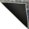 Piper Looms Chantille Geometric ACN1969 Navy Machine Washable Area Rug Backing Image