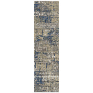 Piper Looms Chantille Geometric ACN1969 Navy Machine Washable Area Rug Runner Main Image