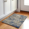 Piper Looms Chantille Geometric ACN1969 Navy Machine Washable Area Rug Scatter Lifestyle Image Feature