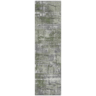Piper Looms Chantille Geometric ACN1969 Olive Machine Washable Area Rug Runner Main Image