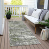 Piper Looms Chantille Geometric ACN1969 Olive Machine Washable Area Rug Runner Outdoor Lifestyle Image Feature