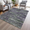 Piper Looms Chantille Geometric ACN1969 Purple Machine Washable Area Rug Lifestyle Image Feature