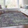 Piper Looms Chantille Geometric ACN1969 Purple Machine Washable Area Rug Lifestyle Image Feature