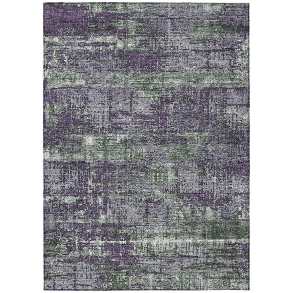 Piper Looms Chantille Geometric ACN1969 Purple Machine Washable Area Rug main image