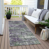 Piper Looms Chantille Geometric ACN1969 Purple Machine Washable Area Rug Runner Outdoor Lifestyle Image Feature