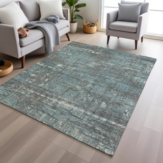 Piper Looms Chantille Geometric ACN1969 Taupe Machine Washable Area Rug Lifestyle Image Feature