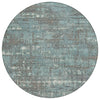 Piper Looms Chantille Geometric ACN1969 Taupe Machine Washable Area Rug Round Main Image