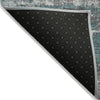 Piper Looms Chantille Geometric ACN1969 Teal Machine Washable Area Rug Backing Image