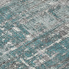 Piper Looms Chantille Geometric ACN1969 Teal Machine Washable Area Rug Swatch Image