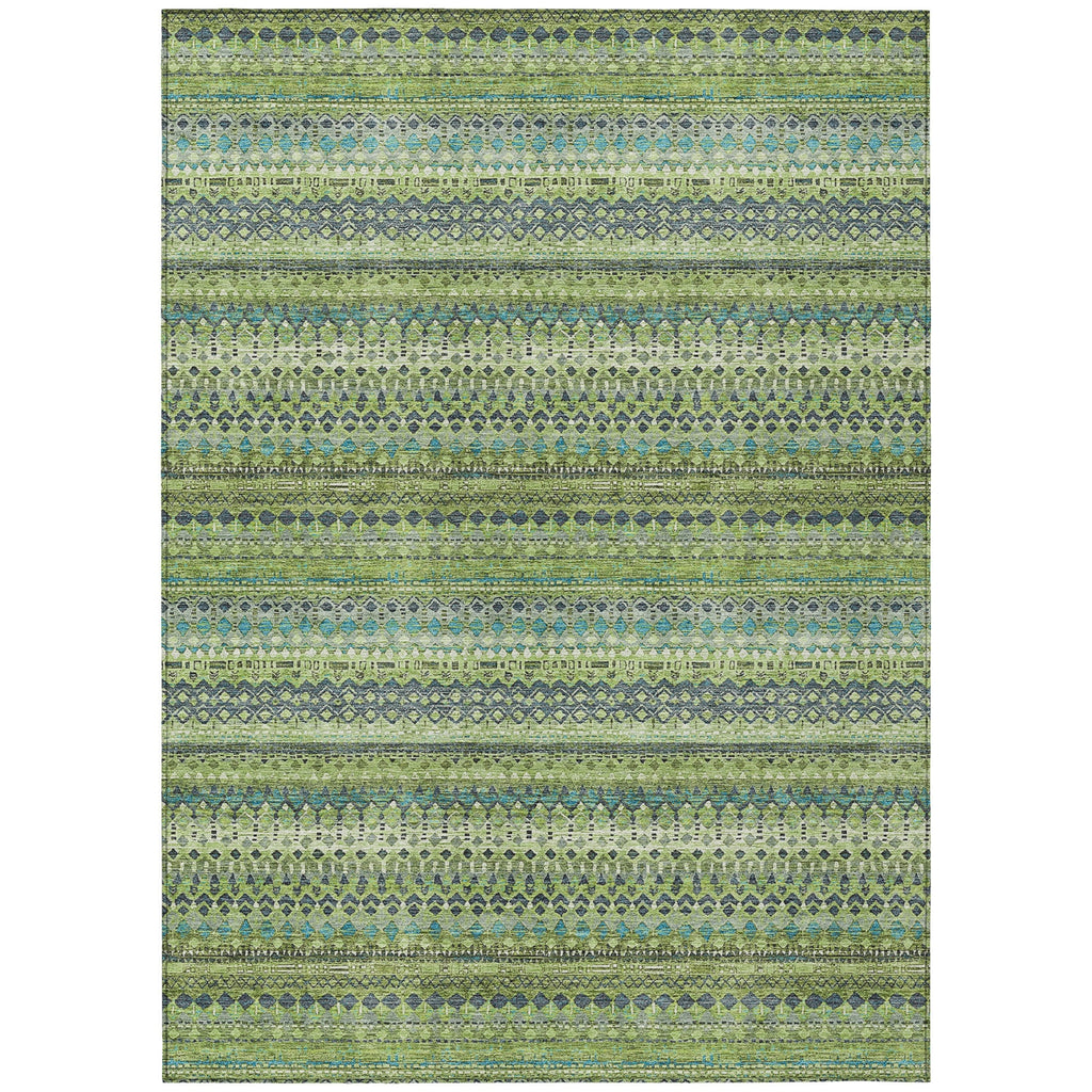 Piper Looms Chantille Stripes ACN1970 Aloe Machine Washable Area Rug main image