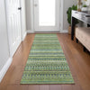 Piper Looms Chantille Stripes ACN1970 Aloe Machine Washable Area Rug Runner Lifestyle Image Feature
