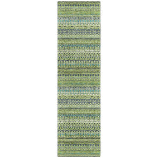 Piper Looms Chantille Stripes ACN1970 Aloe Machine Washable Area Rug Runner Main Image