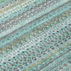 Piper Looms Chantille Stripes ACN1970 Aqua Machine Washable Area Rug Swatch Image