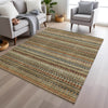 Piper Looms Chantille Stripes ACN1970 Gold Machine Washable Area Rug Lifestyle Image Feature