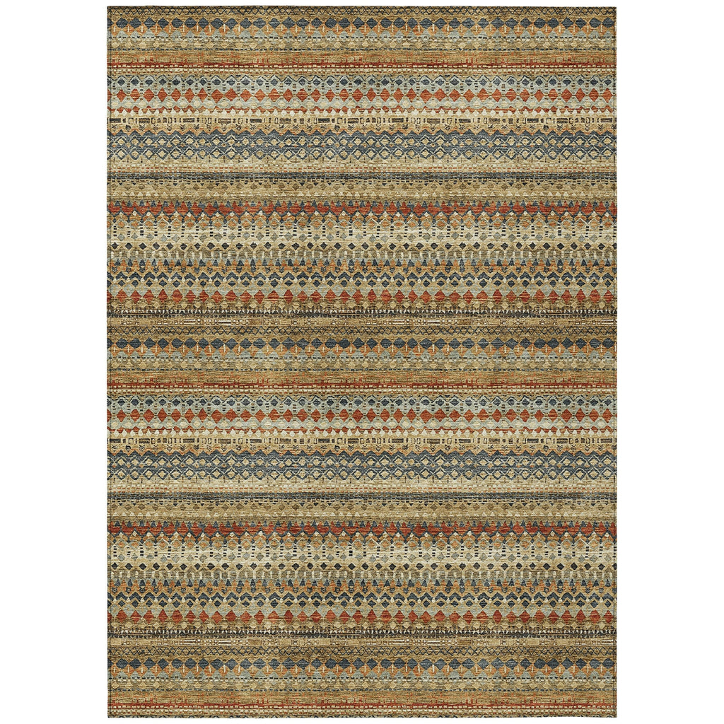 Piper Looms Chantille Stripes ACN1970 Gold Machine Washable Area Rug main image