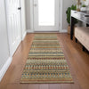 Piper Looms Chantille Stripes ACN1970 Gold Machine Washable Area Rug Runner Lifestyle Image Feature