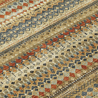 Piper Looms Chantille Stripes ACN1970 Gold Machine Washable Area Rug Swatch Image