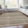 Piper Looms Chantille Stripes ACN1970 Linen Machine Washable Area Rug Lifestyle Image Feature