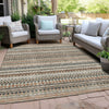Piper Looms Chantille Stripes ACN1970 Linen Machine Washable Area Rug Outdoor Lifestyle Image Feature