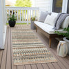 Piper Looms Chantille Stripes ACN1970 Linen Machine Washable Area Rug Runner Outdoor Lifestyle Image Feature